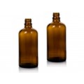 Boston Round Amber Glass Bottle 30ml (no cap)